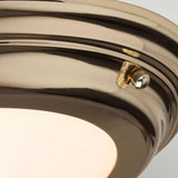 Elegant Welland Medium Bathroom Flush Light in Polished Brass