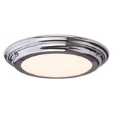 Welland Medium Flush Mount Bathroom Light in Polished Chrome