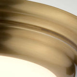 Welland Ultra-Slim LED Flush Ceiling Light - Aged Brass Finish