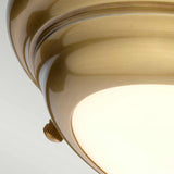 Welland Ultra-Slim LED Flush Ceiling Light - Aged Brass Finish