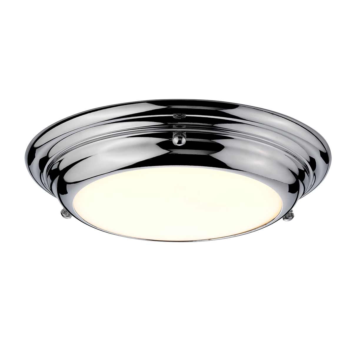 Welland Ultra Slim LED Flush Ceiling Light - Polished Chrome