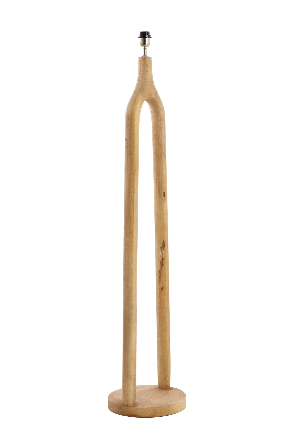 Elegant Natural Wood Floor Lamp - 30x135 cm