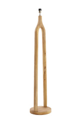 Elegant Natural Wood Floor Lamp - 30x135 cm