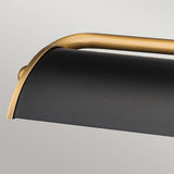 Winchfield 4lt Large Picture Light Aged Brass & Matte Black