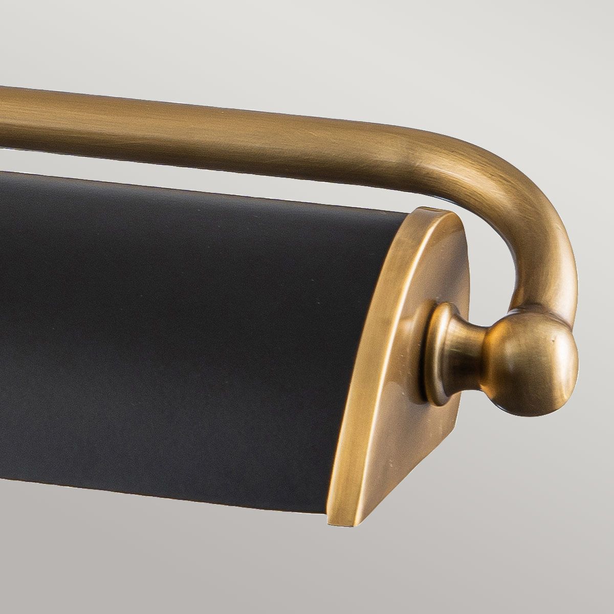 Winchfield 4lt Large Picture Light Aged Brass & Matte Black