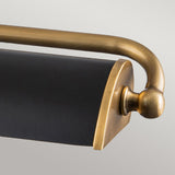 Winchfield 4lt Large Picture Light Aged Brass & Matte Black