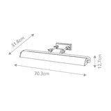 Winchfield 4lt Large Picture Light Aged Brass