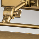 Winchfield 2lt Medium Picture Light Aged Brass
