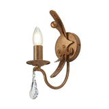 Elegant Windsor Gold Patina Wall Light