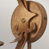 Elegant Windsor Gold Patina Wall Light