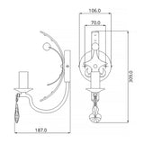 Elegant Windsor Gold Patina Wall Light