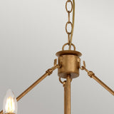 Regal Gold Patina 12-Light Chandelier - Windsor Collection