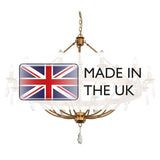 Regal Gold Patina 12-Light Chandelier - Windsor Collection