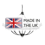 Regal Elegance 12-Light Chandelier - Graphite