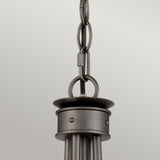 Windsor Graphite Royal Crown 4 Light Steel Chandelier