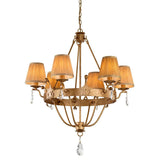 Windsor Elegant Gold Patina 6-Light Chandelier