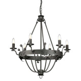 Windsor Graphite Royal Elegance 6 Light Chandelier
