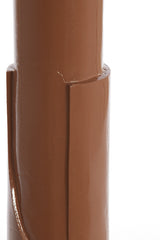 Elegant Tall Terra-Brown Vase Ø13x64 cm - Asego Shiny Design