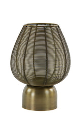 Bronze Antique Tealight Holder Suneko Ø19x26 cm