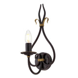 Windermere Rustic Wrought Iron Wall Sconce