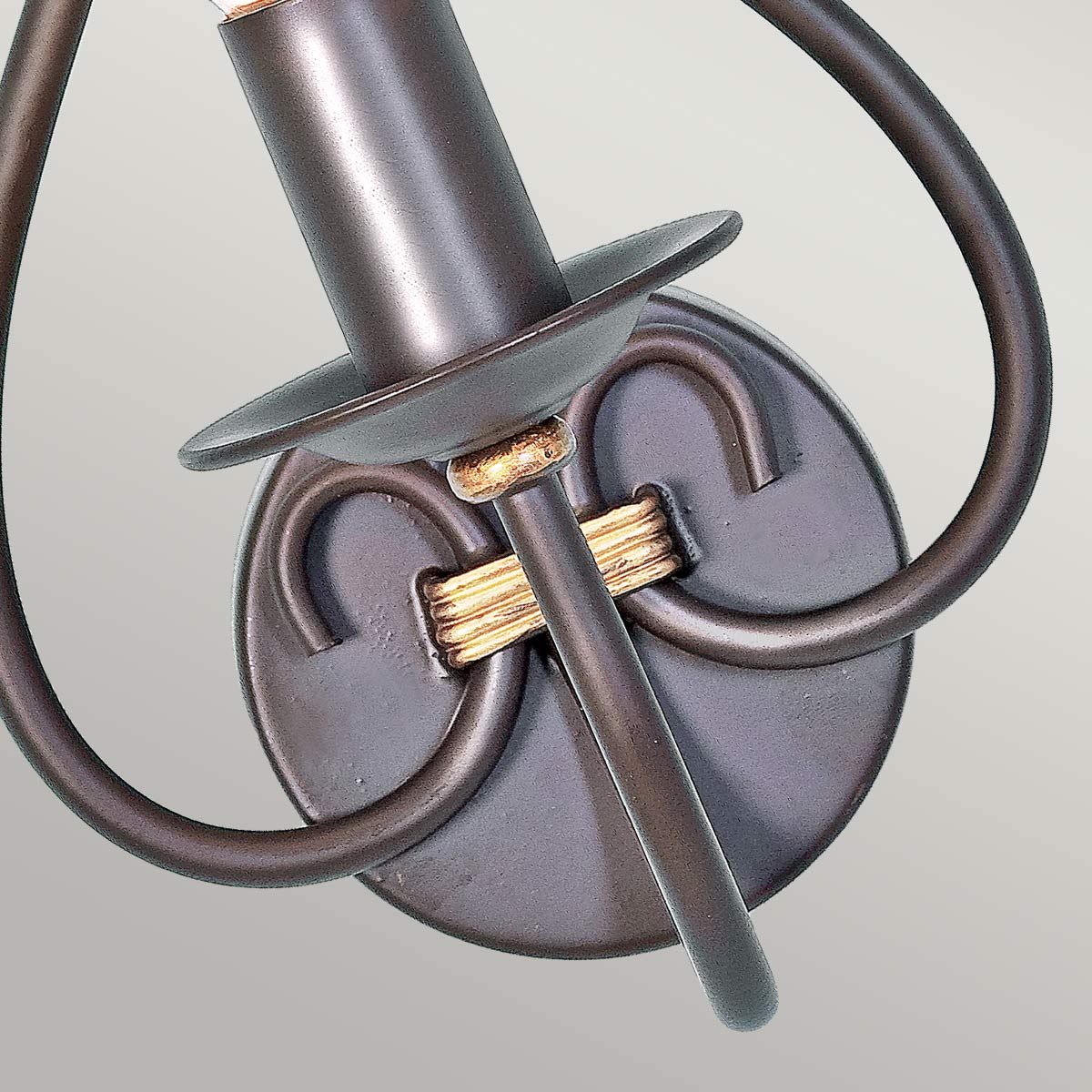 Windermere Rustic Wrought Iron Wall Sconce