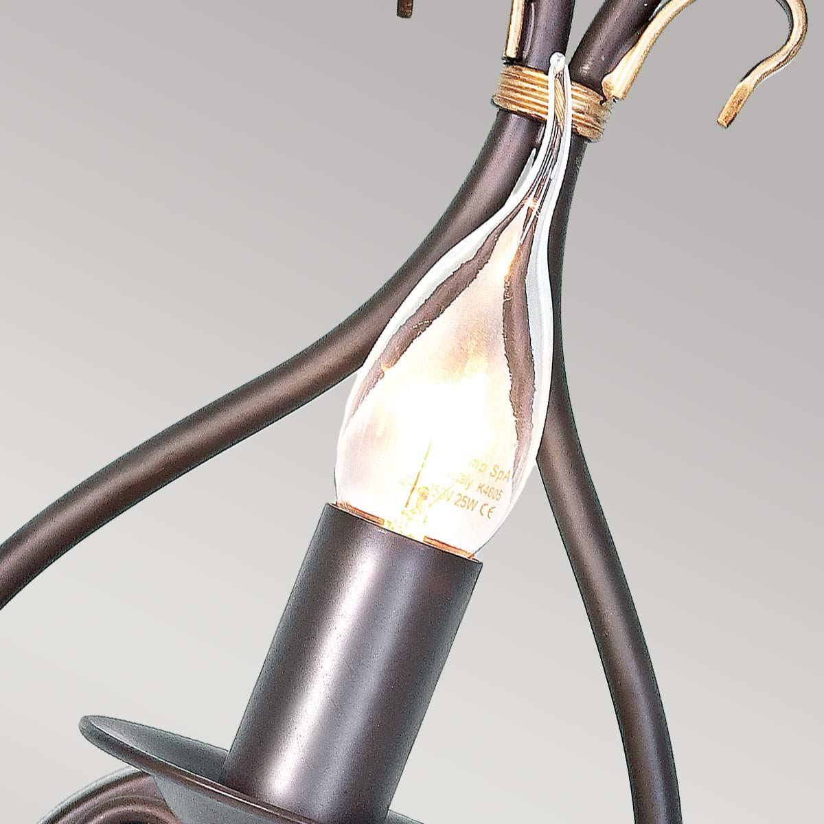Windermere Rustic Wrought Iron Wall Sconce