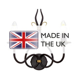 Windemere Rustic Elegance Wrought Iron Double Wall Light