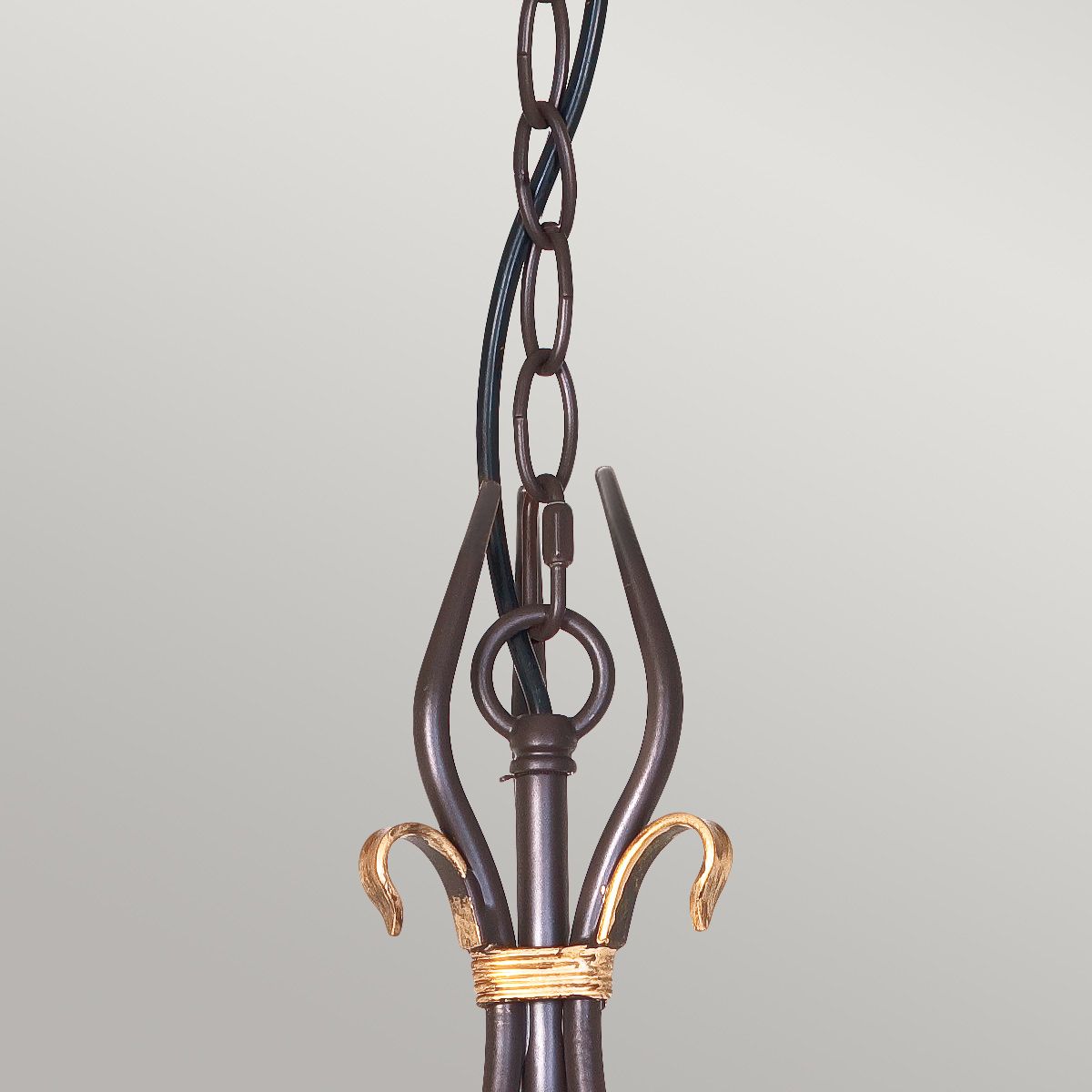 Windermere Rustic Wrought Iron Chandelier