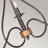 Windermere Rustic Wrought Iron Chandelier