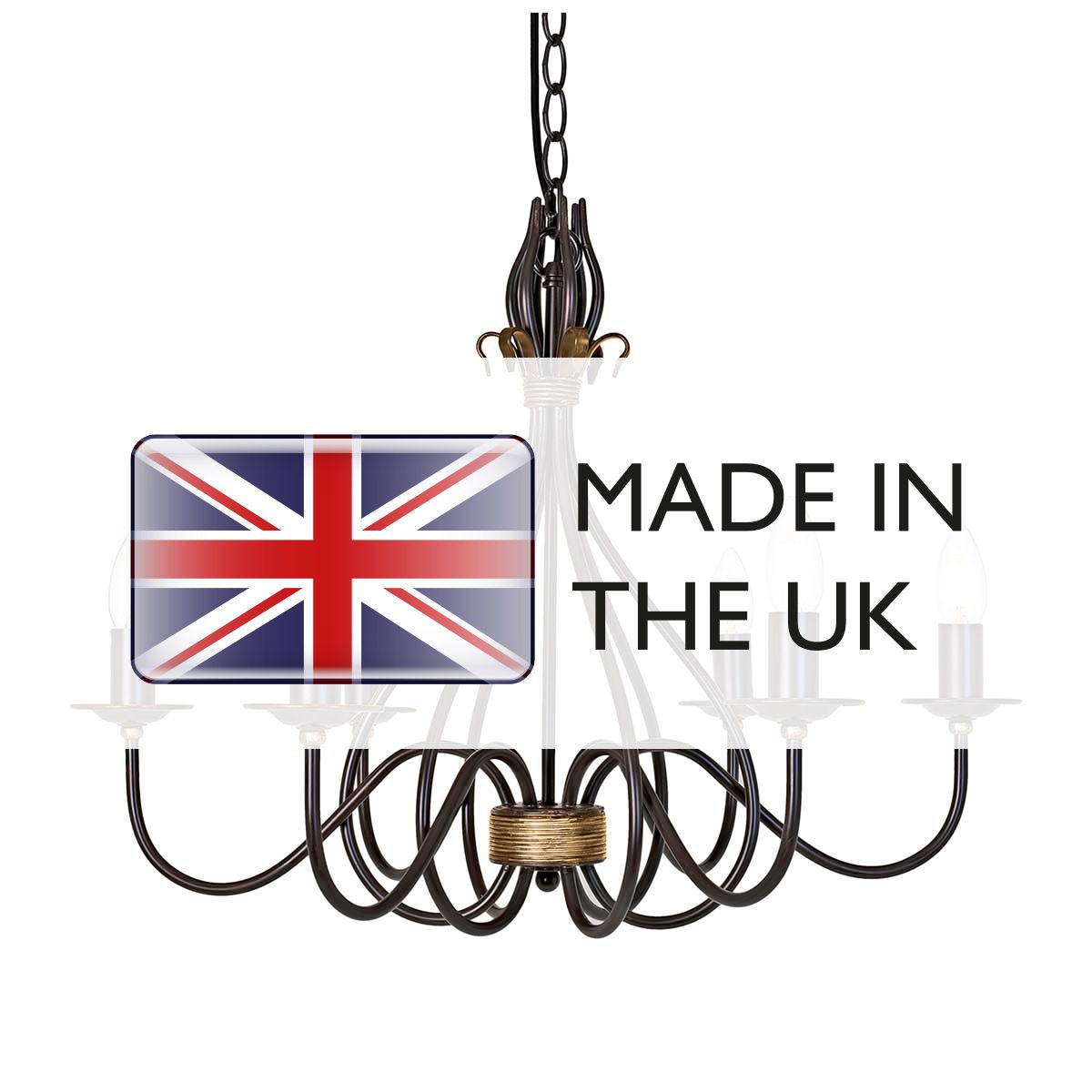 Windermere Rustic Elegance Iron Chandelier