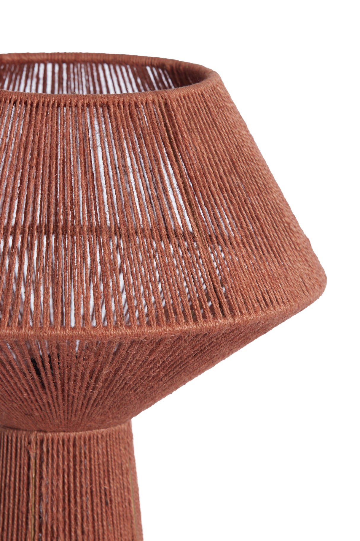 Brick Red Fugia Jute Table Lamp 36x57 cm