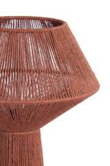Brick Red Fugia Jute Table Lamp 36x57 cm