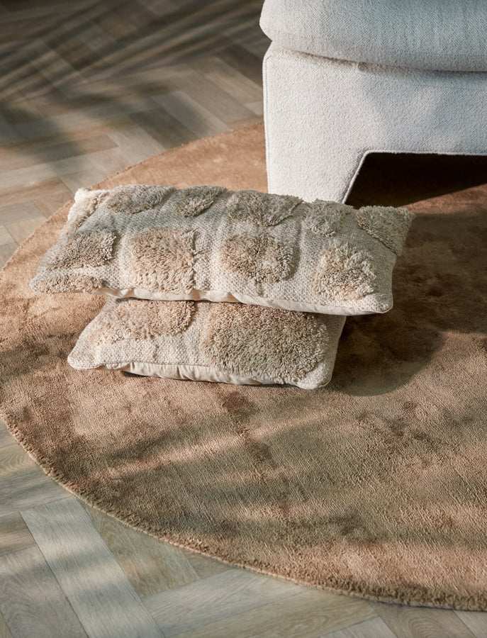 Zirafi Beige Rectangular Cushion 60x30 cm