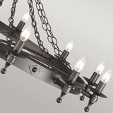 Warwick Medieval 12-Light Wrought Iron Chandelier
