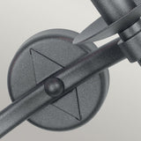 Warwick Twin Light Wall Sconce in Graphite Finish