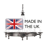 Warwick Graphite Black 6-Light Medieval-Style Chandelier