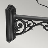 Victorian Elegance Black Wilmslow Outdoor Wall Lantern