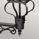 Victorian Elegance Black Wilmslow Outdoor Wall Lantern