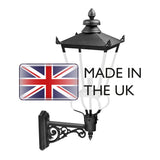 Victorian Elegance Black Wilmslow Outdoor Wall Lantern