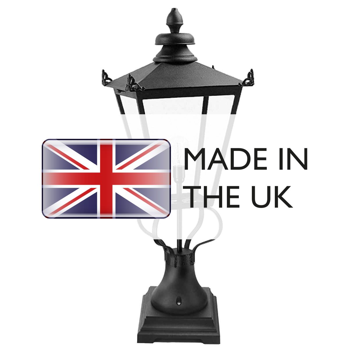 Wilmslow Black Victorian Pedestal Lantern
