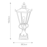 Wilmslow Black Victorian Pedestal Lantern