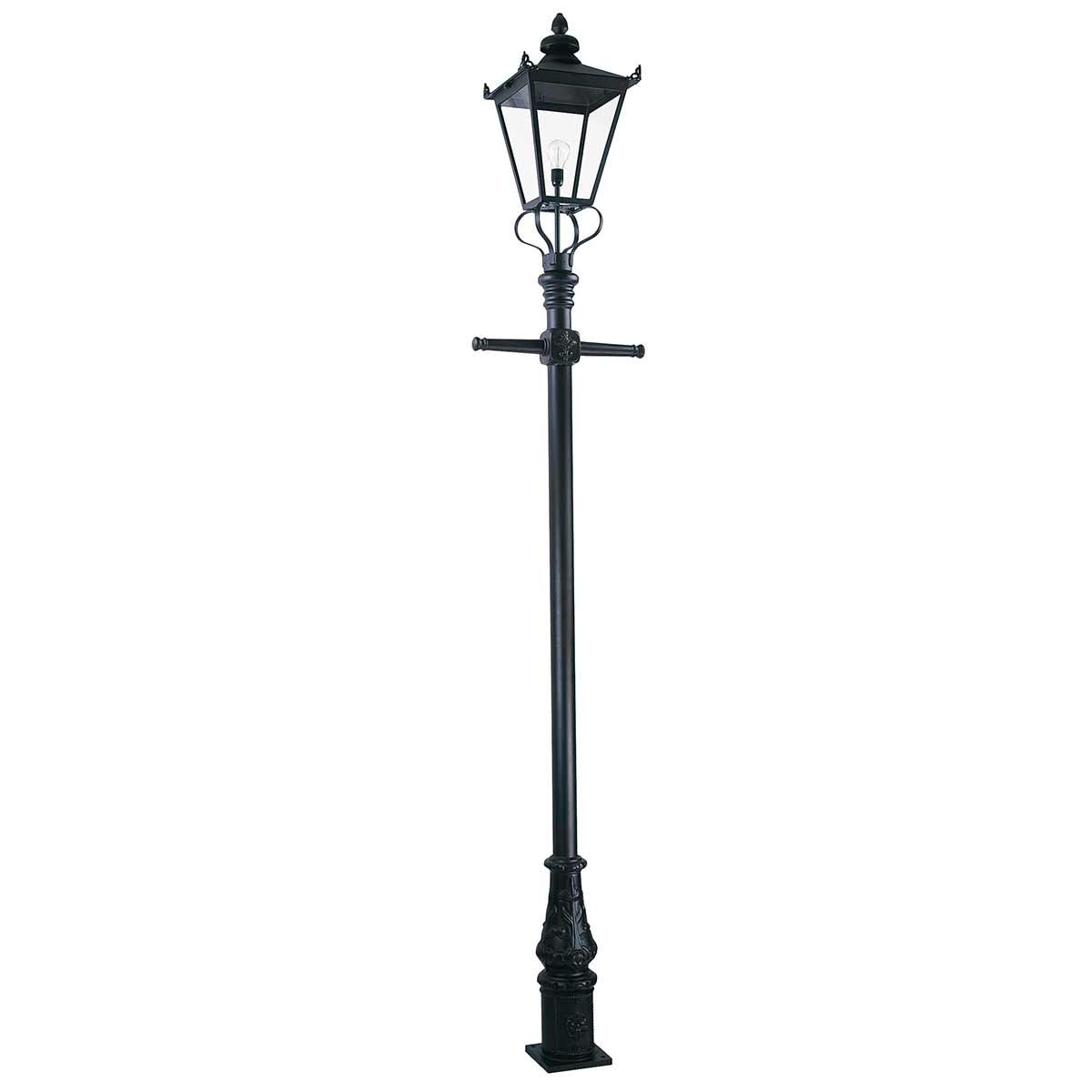 Elegant Victorian Black Outdoor Lamp Post