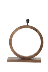 Rustic Tinar Wood Lamp Base, 51x13x64 cm in Matte Brown Finish