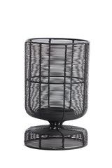 Dioso Matt Black Tealight Holder Ø15x25 cm