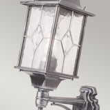 Wexford Traditional Black & Silver Wall Lantern