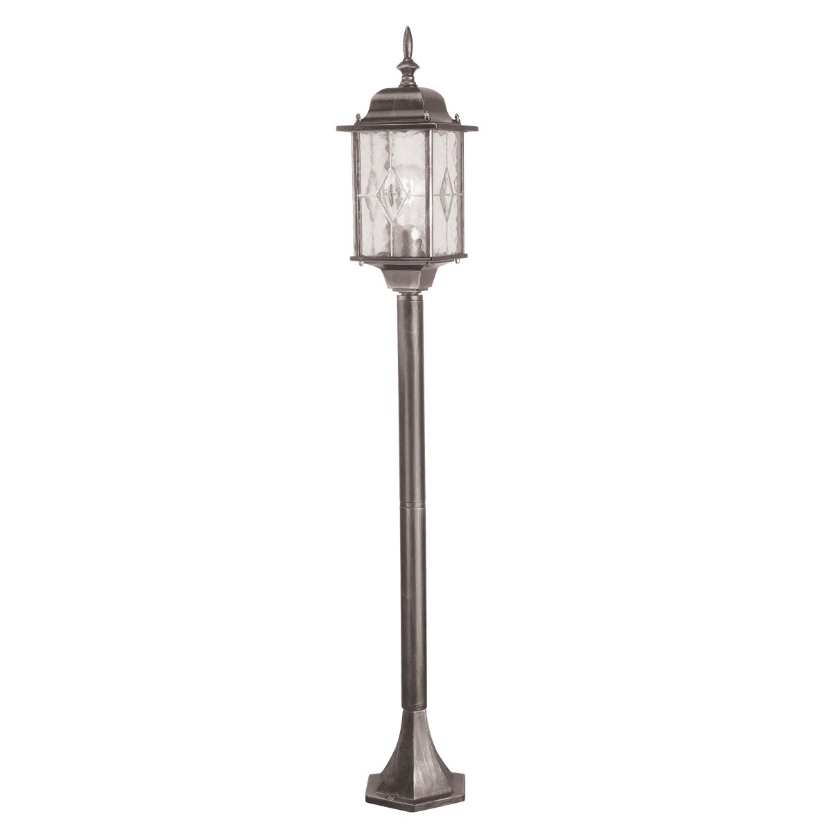 Wexford Elegant Black-Silver Pillar Lantern