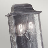 Wexford Traditional Wall Lantern in Black/Silver Finish