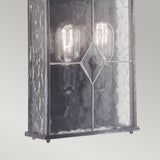 Wexford Traditional Wall Lantern in Black/Silver Finish