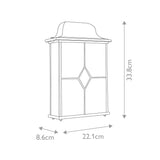 Wexford Traditional Wall Lantern in Black/Silver Finish