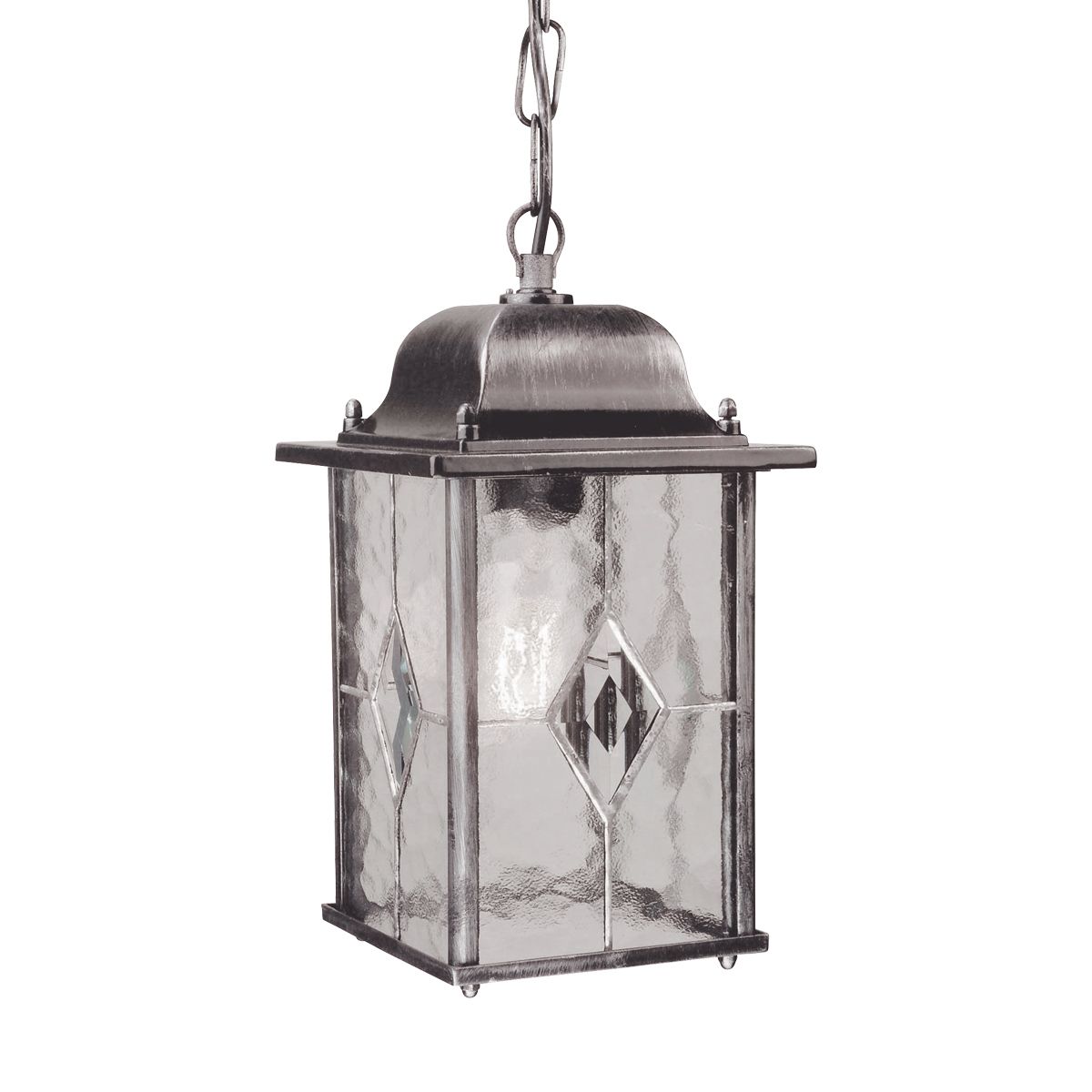 Wexford Classic Leaded Glass Chain Lantern